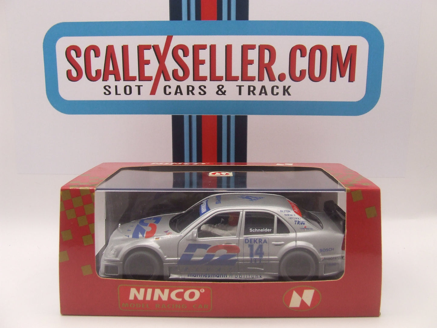 NINCO 50113 AMG Mercedes C-Class D2 Schneider #14 MIB slot car scale 1:32