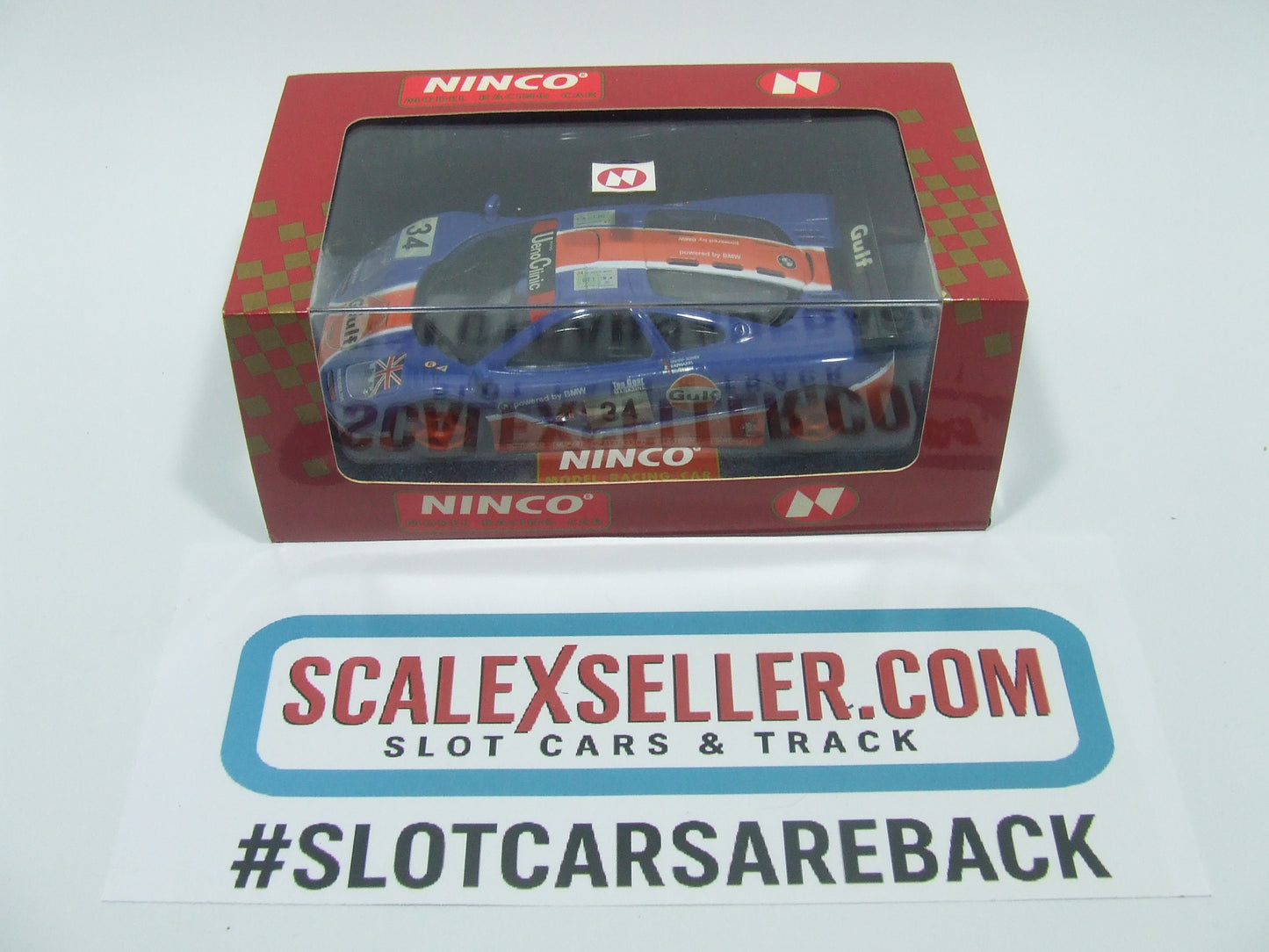 NINCO 50140 McLaren F1 GTR GULF #33 Bellm Weaver Lehto 1/32 Slot Car