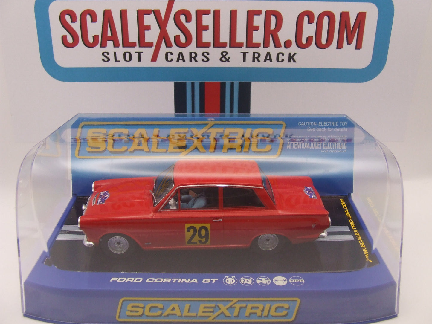 Scalextric C3023 Ford Cortina GT 1964 Coupe des Alpes 1/32 slot car