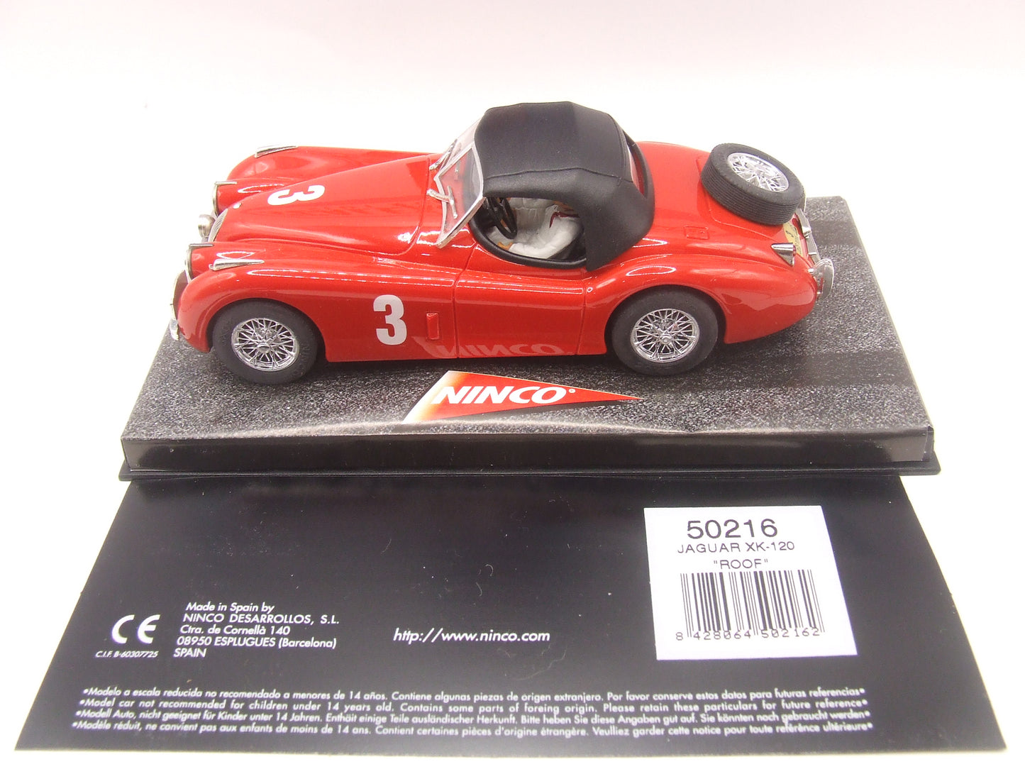 NINCO 50216 #3 JAGUAR XK-120 1/32 SCALE SLOT CAR