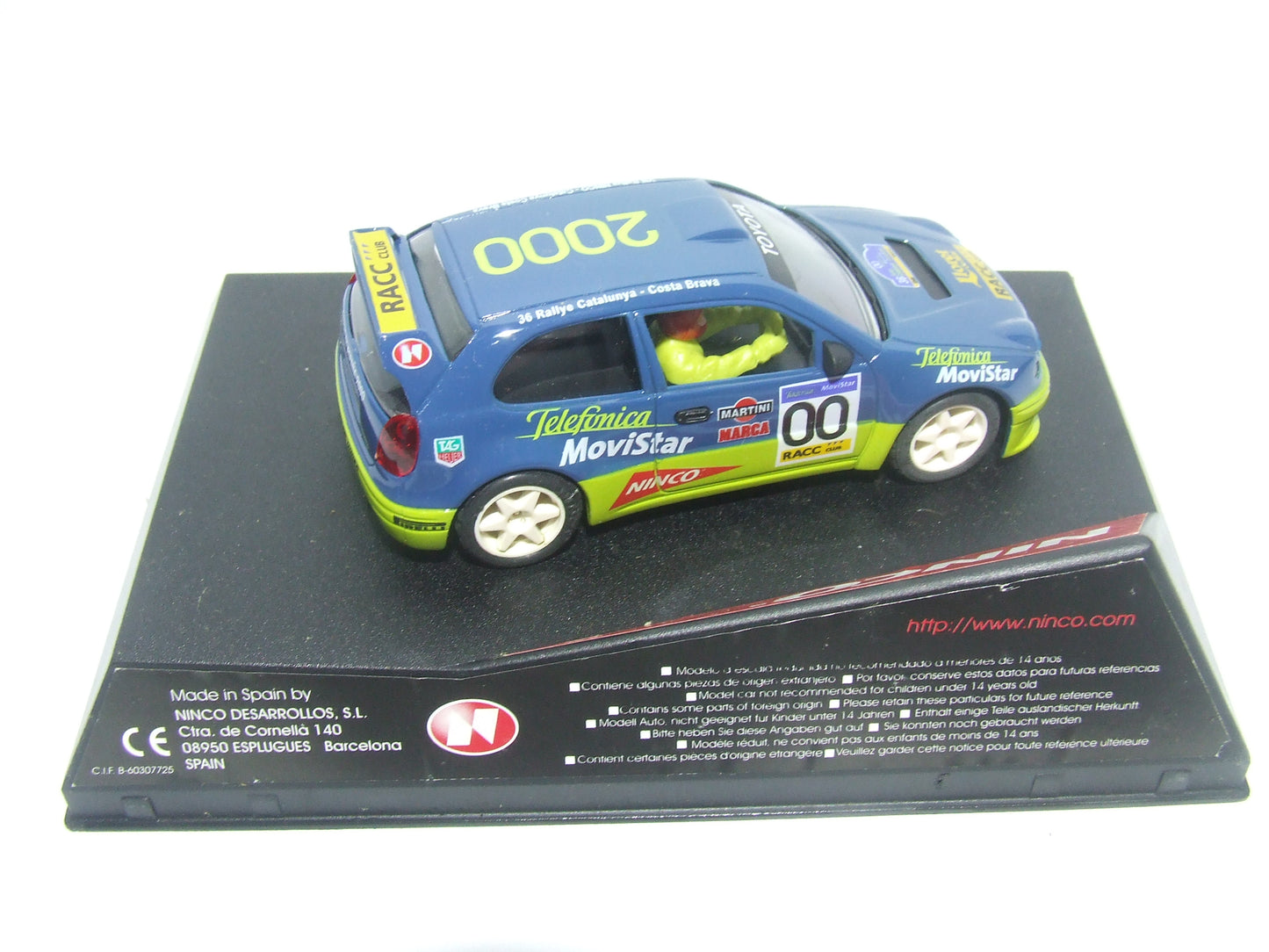 SCX Scalextric Slot Ninco 50202 Toyota Corolla Catalunya - Costa Brava 2000 slot car