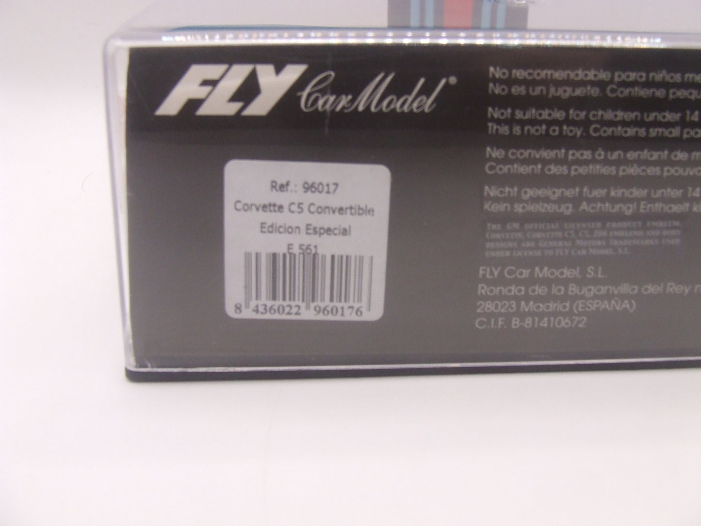 FLY Car Model Corvette C5 Convertible "Edición Especial" 1/32 Slot Car – NIB – Ref. 96017