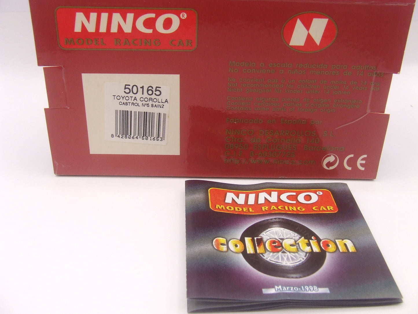 Ninco Toyota Corolla WRC "Castrol" #5 – Carlos Sainz/Luis Moya – NIB – Ref. 50165