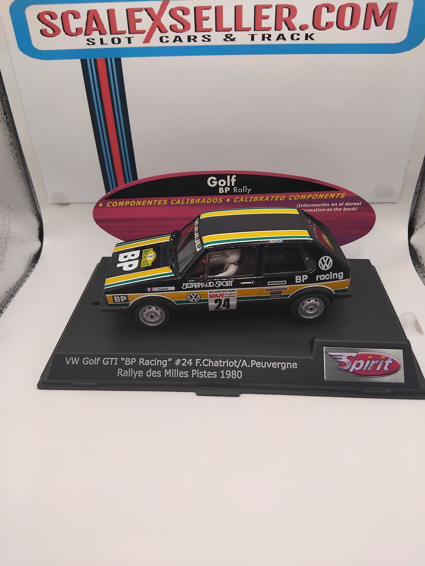 Spirit VW Golf GTI BP Racing #24 F.Chariot A.Peuvergne Rallye des Milles Pistes 1980