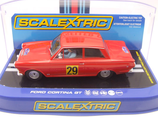 Scalextric C3023 Ford Cortina GT 1964 Coupe des Alpes 1/32 slot car