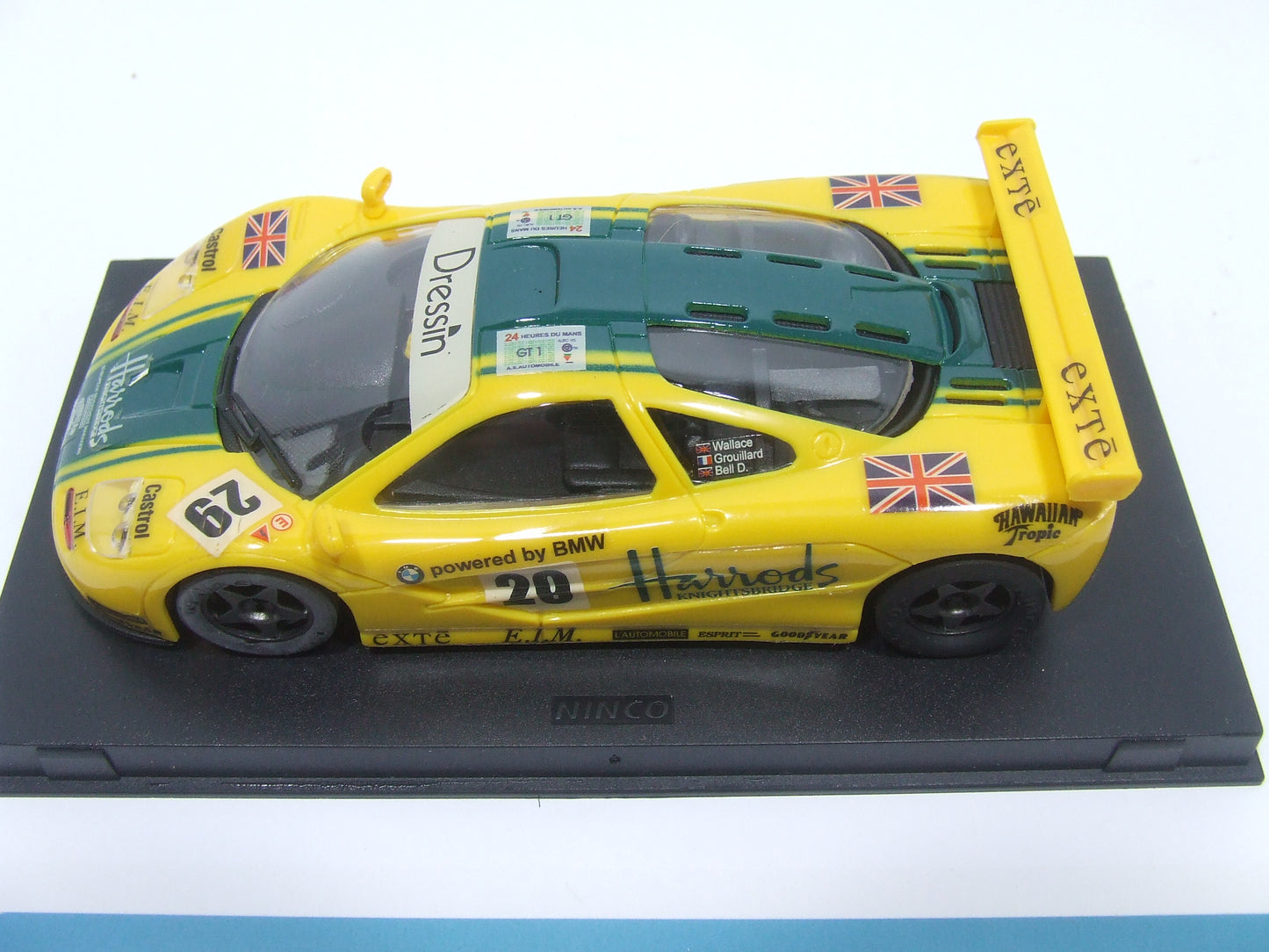 Ninco 50130 Mclaren F1 GTR #29 Harrods Wallace Grouillard Bell D. MB