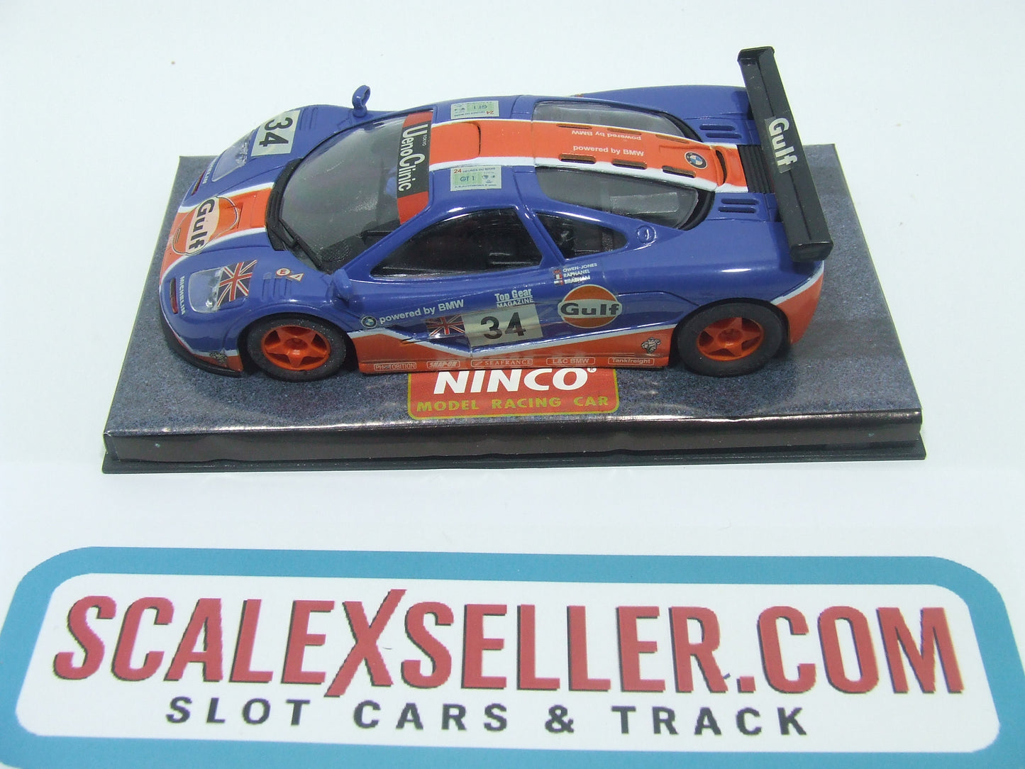 NINCO 50140 McLaren F1 GTR GULF #33 Bellm Weaver Lehto 1/32 Slot Car