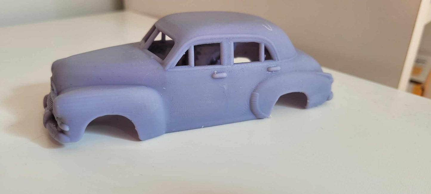 FJ Holden 3D resin printed body 1/32 scale with window kit