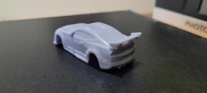 Chev Camaro Supercar 3D printed resin body 1/64 scale HO with solid windows