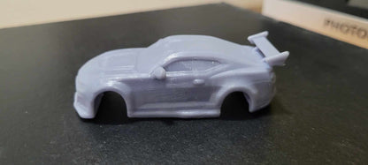 Chev Camaro Supercar 3D printed resin body 1/64 scale HO with solid windows