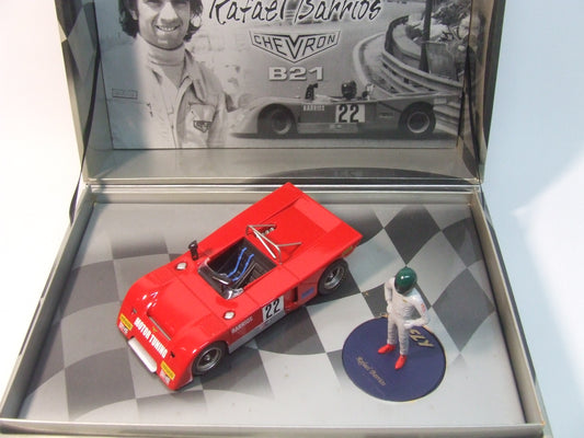 W01 GB Track  Chevron B21 w/Rafael Barrios Diecast Figure, #22 1:32 Slot Car