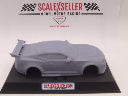 Chev Camaro 3D resin printed Supercar body 1/32 scale solid windows