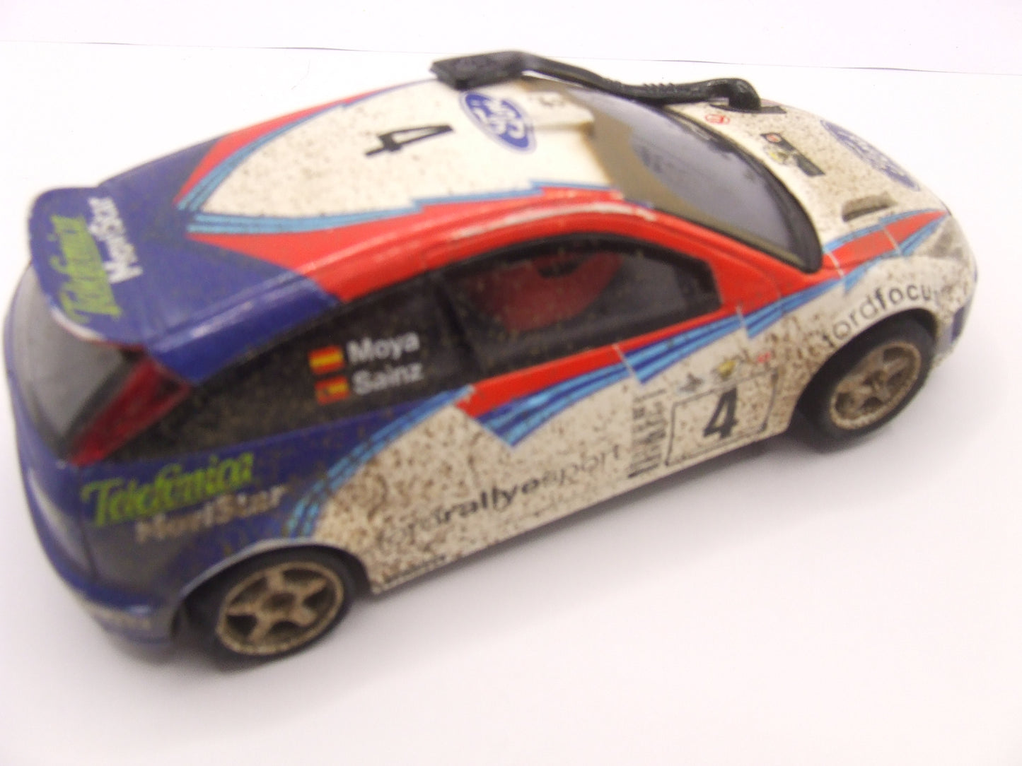 SCX Ford Focus WRC #4 Mud Paint with Snorkel Sainz Moya