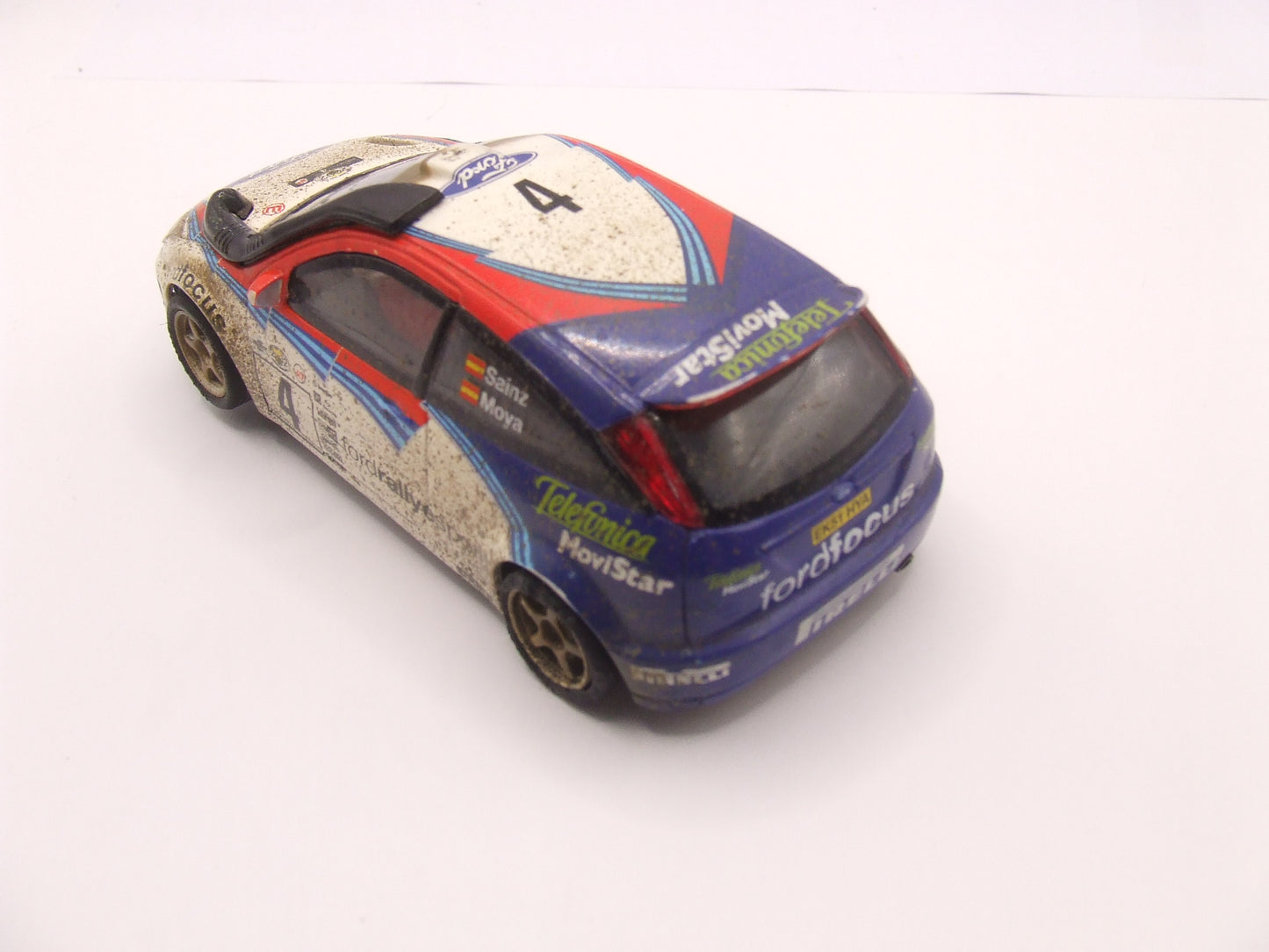 SCX Ford Focus WRC #4 Mud Paint with Snorkel Sainz Moya