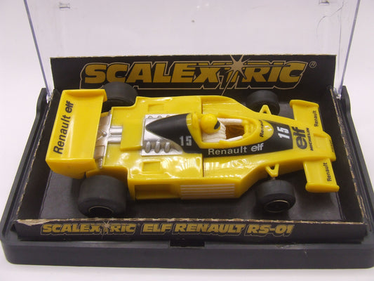 Scalextric Elf Renault RS-01 #15 Yellow & Black in case C134