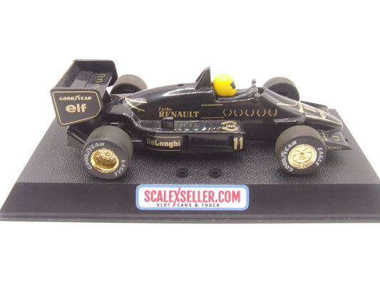 Scalextric F1 Lotus Renault Black & Gold #11 Delonghi Livery C373u non magnet 1/32