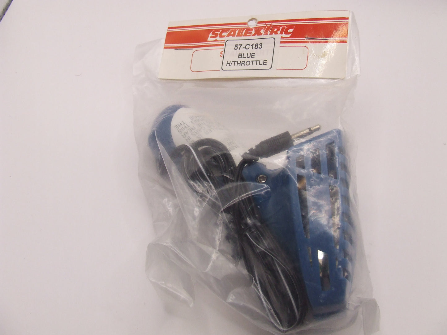 Scalextric Classic C.183 Blue Hand Throttle new in bag never opened ex shop stock. Radio Jack plug socket.