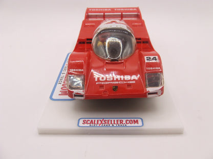 Scalextric C0356 Porsche 962 Lemans sportscar #24 Red & White Toshiba slot car 1/32 Scale