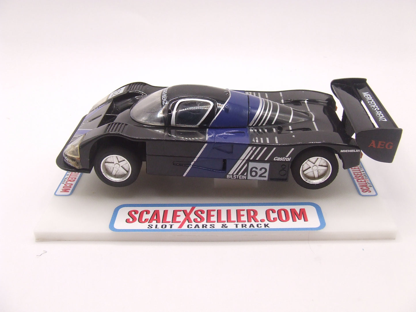 Scalextric C0357Mercedes C9-88 Sauber LMP #62 Black, Blue and Silver 1/32 slot car