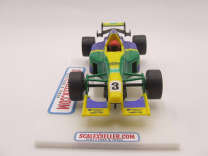 Scalextric C2460 Petrobras #3 F1 slot car Blue Yellow & Green livery 1/32 scale