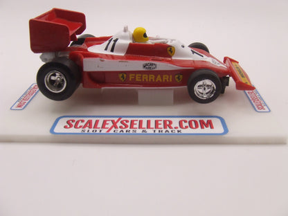 Scalextric Classic C136 Ferrari 312T3 F1 Car #11 Red on White livery 1/32 scale slot car