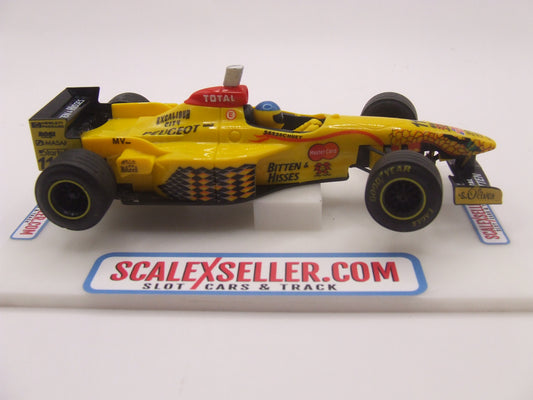 Ninco Jordan F1 #11 Bitten Hisses livery Peugeot 197 1/32 scale slot car