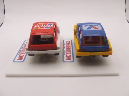 Scalextric MG Metro 6R4 twin pack C0215 Valvoline & C0214 Total liveries 1/32 scale slot cars