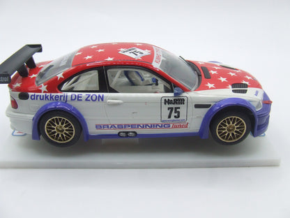 Ninco BMW M3 GTR Euro GT H&R#75 angle winder slot car 1/32 scale