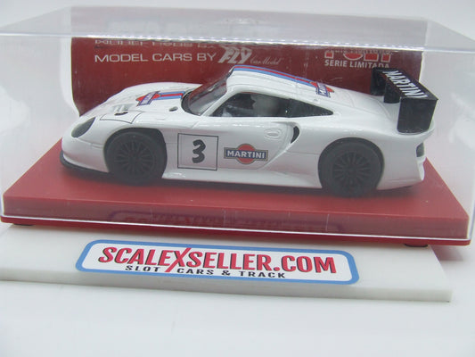 Fly Porsche GT1 EVO Martini livery (white) #3 1/32 scale slot car