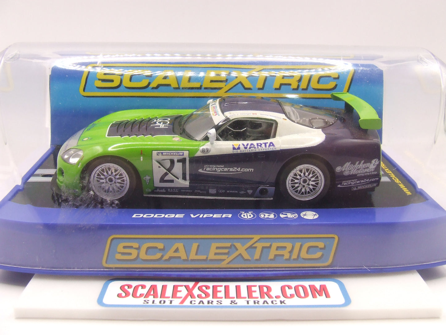 Scalextric Dodge Viper BP C3018 GS Racing No.21