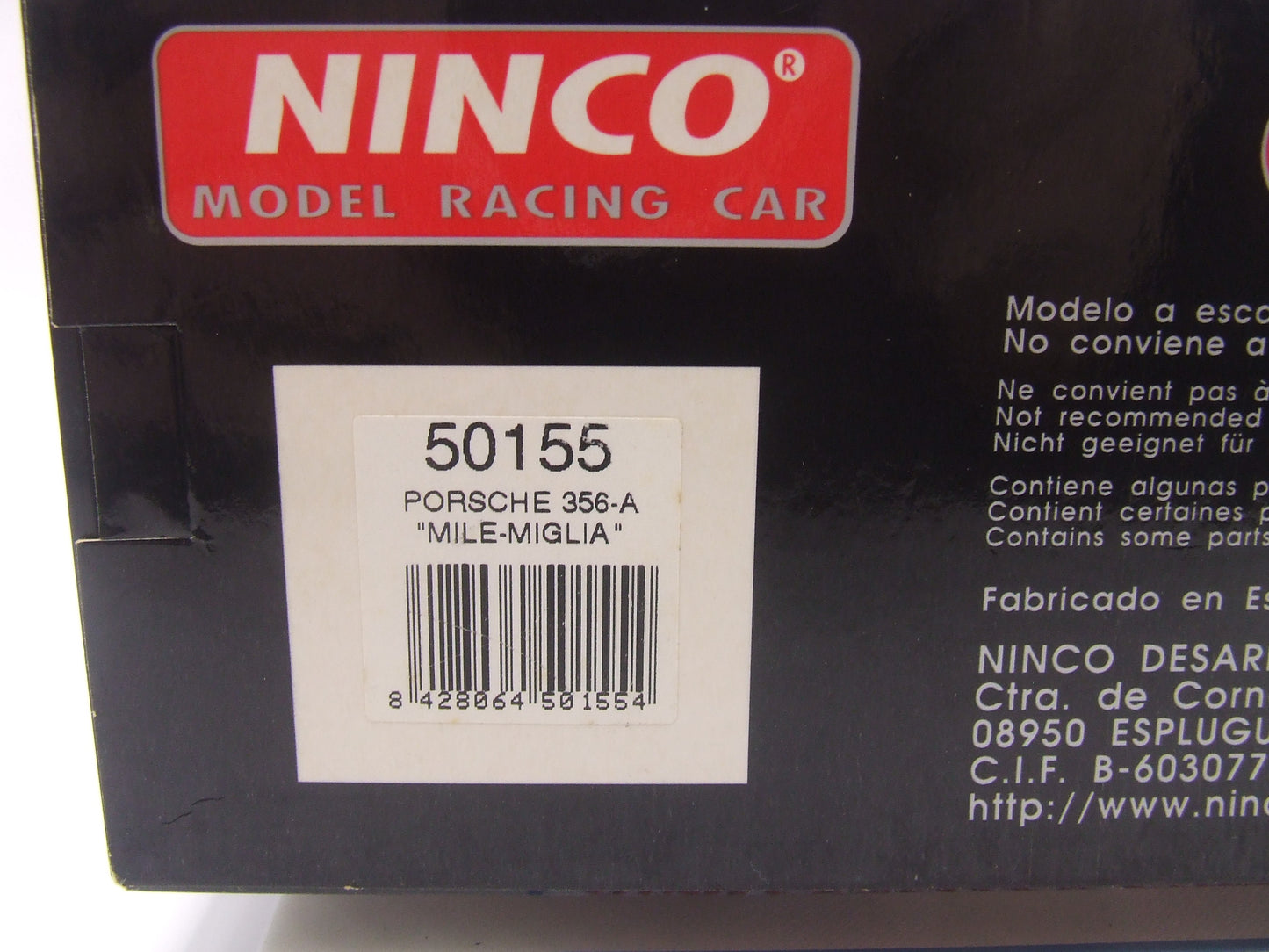 NINCO 50155 Unused Porsche 356-A Speedster MILIA-MIGLIA Slot Car!