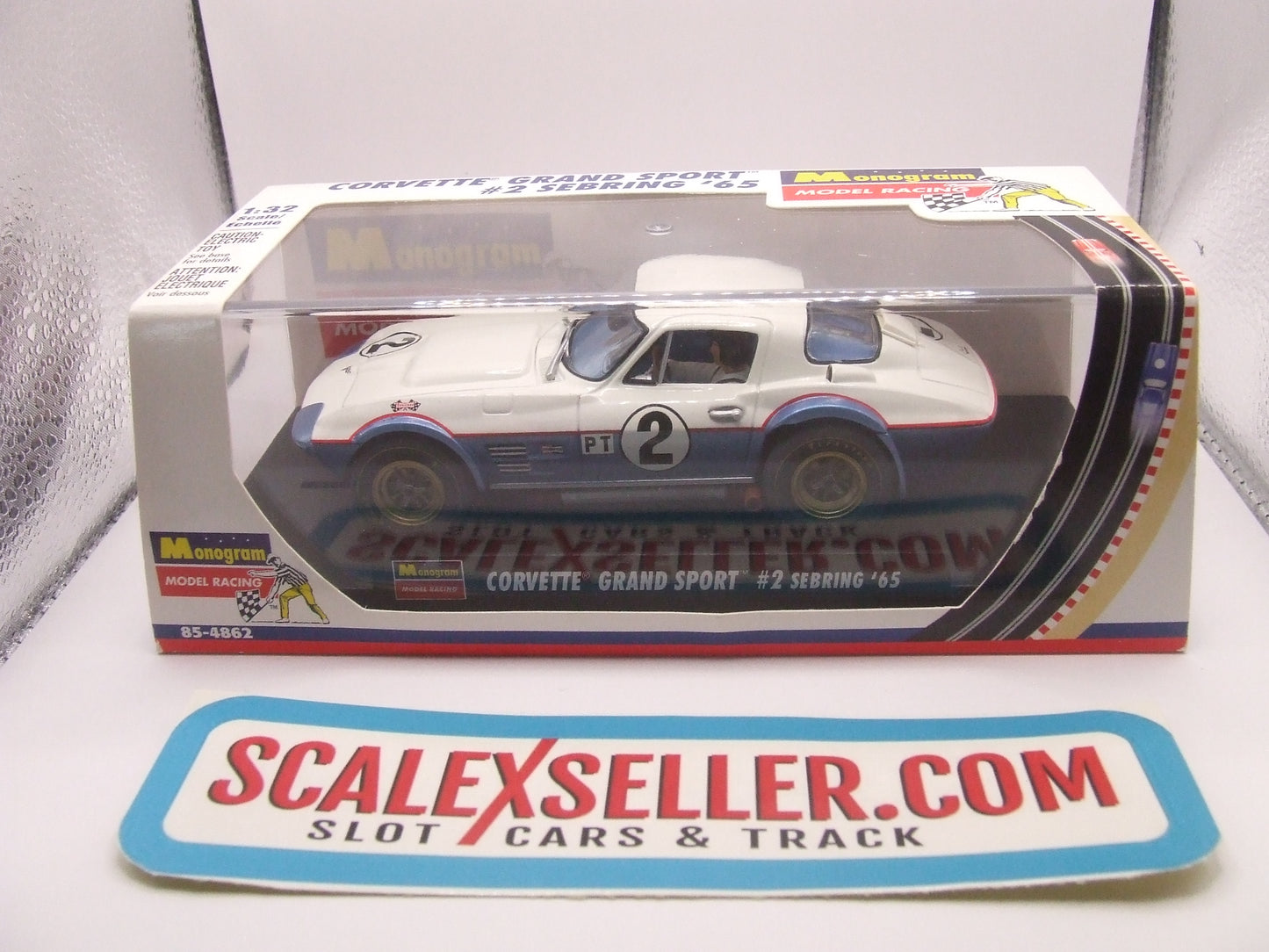 Revell Monogram 85-4862 Corvette GRAND Sport #2 Sebring '65 - 1/32 Slot Car