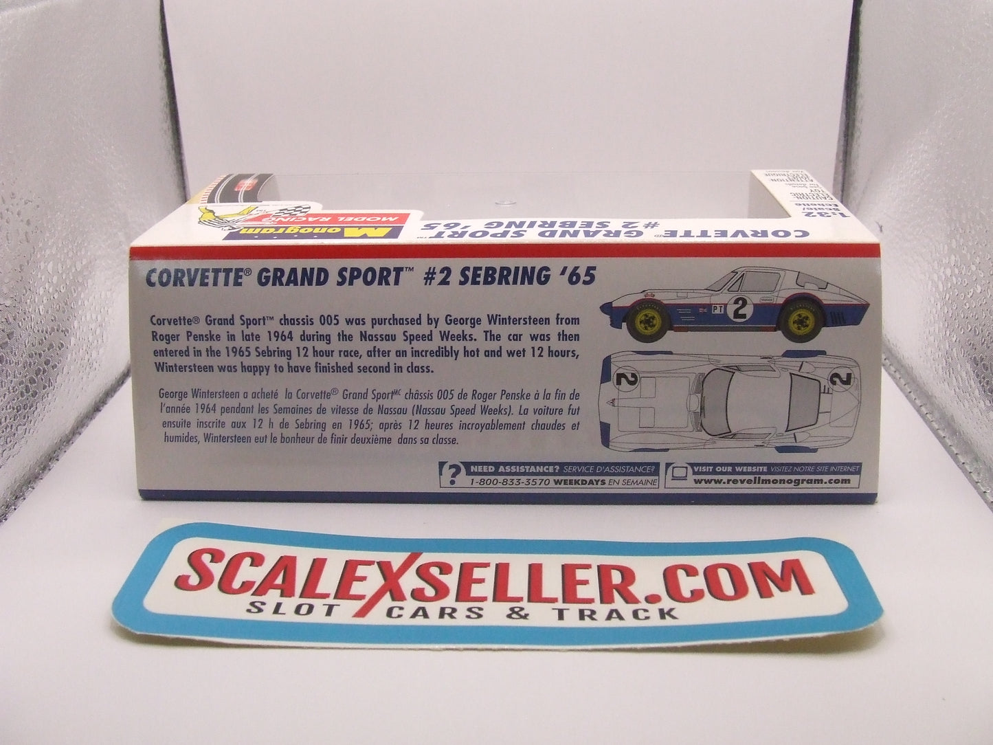 Revell Monogram 85-4862 Corvette GRAND Sport #2 Sebring '65 - 1/32 Slot Car