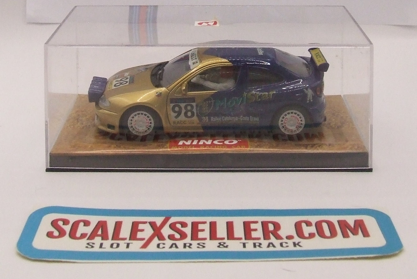 Ninco 50161 Slot Car Renault Megane Catalunya Costa Brava 1998 Lted. Ed