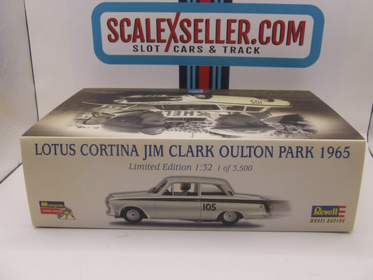 REVELL MONOGRAM JIM CLARK LOTUS CORTINA, OULTON PARK 1965 1:32 SLOT CAR boxed 1 of 3500