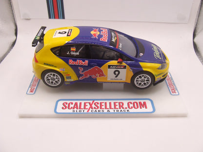 Scalextric C2704 Seat Leon WTCC J Gene #9 Red Bull Blue Yellow