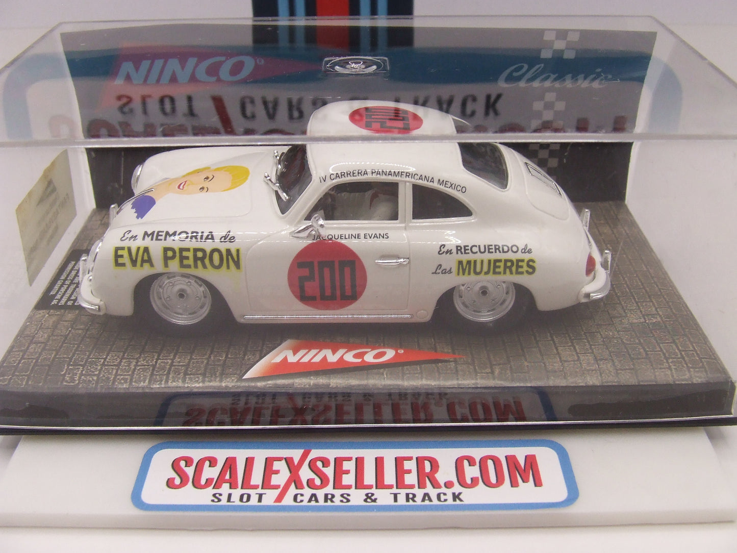 50198 Ninco Porsche 356 A Coupe "Evita" Eva Peron - Carrera Panamericana, #200 1:32 Slot Car