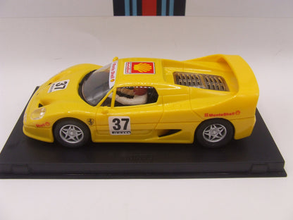 Ninco Ferrari F-50 Shell Yellow SKU 50124 1/32 scale slot car