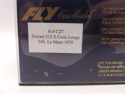 Fly C27 Ferrari 512S Coda Lunga 24h Lemans 1970 Jacky Ickx / Pete Schetty #5