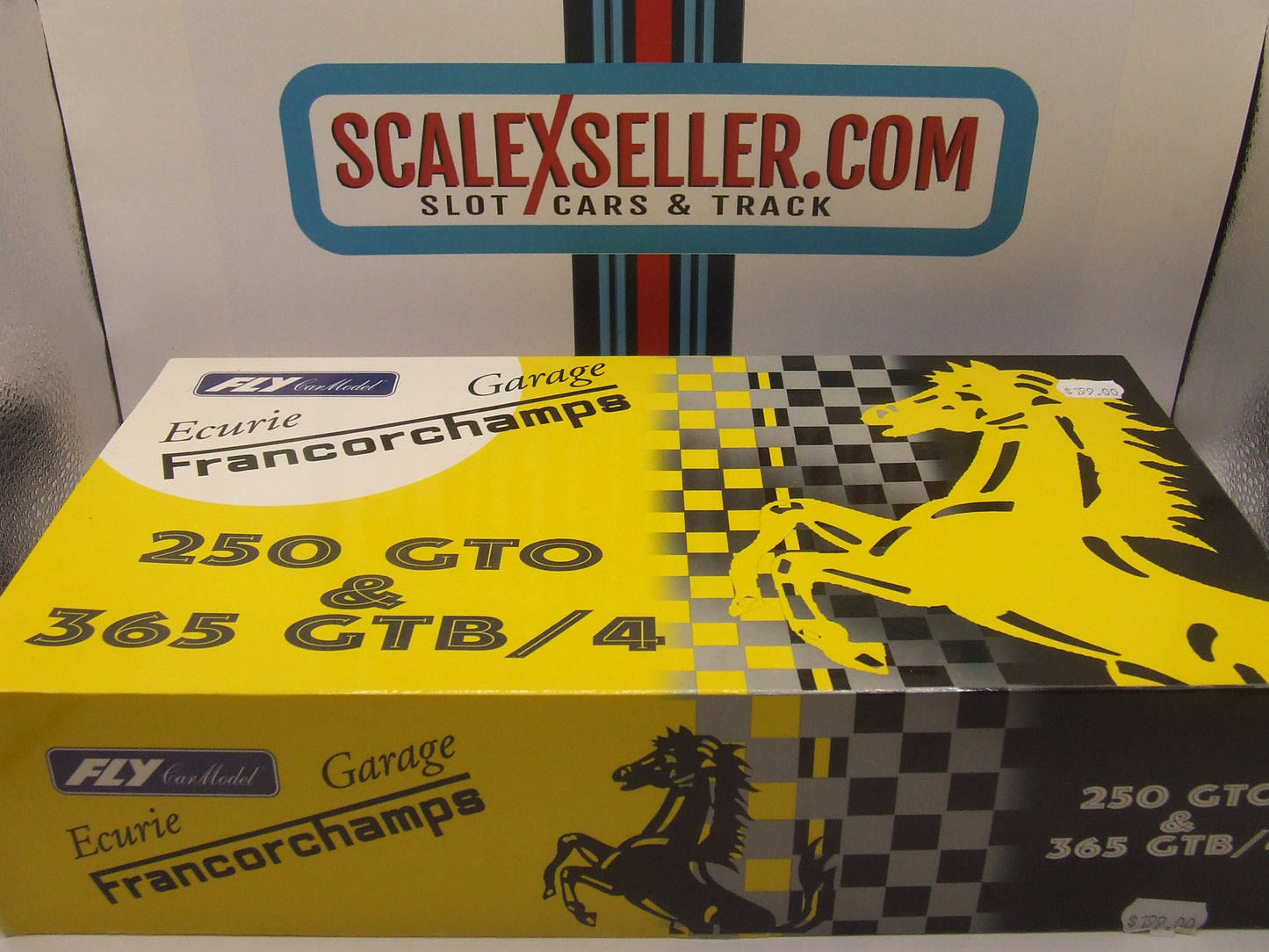 Fly Ferrari Yellow 365 GTB & Silver 250 GTO Team Ecurie Francorchamps Box Set 96096