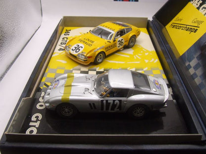 Fly Ferrari Yellow 365 GTB & Silver 250 GTO Team Ecurie Francorchamps Box Set 96096