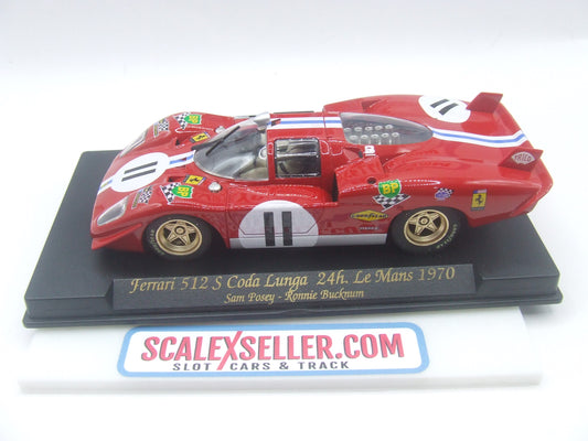 Fly Ferrari 512S Coda Lunga 24H Le Mans 1970 #11 Sam Posey - Ronnie Bucknum 1/32 slot car