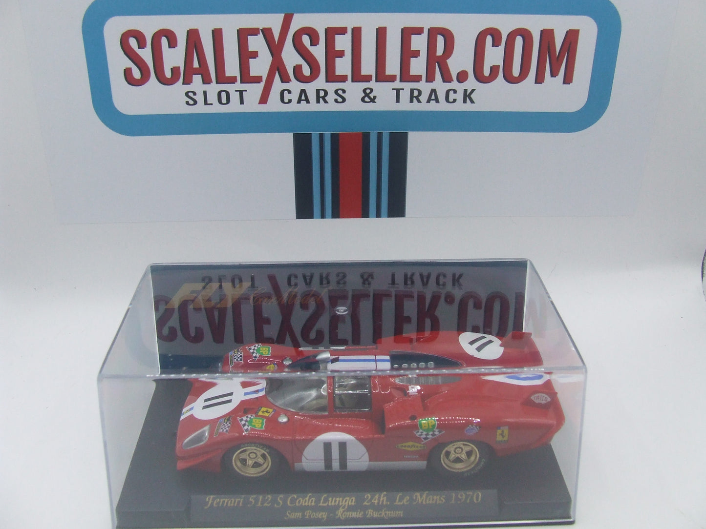Fly Ferrari 512S Coda Lunga 24H Le Mans 1970 #11 Sam Posey - Ronnie Bucknum 1/32 slot car