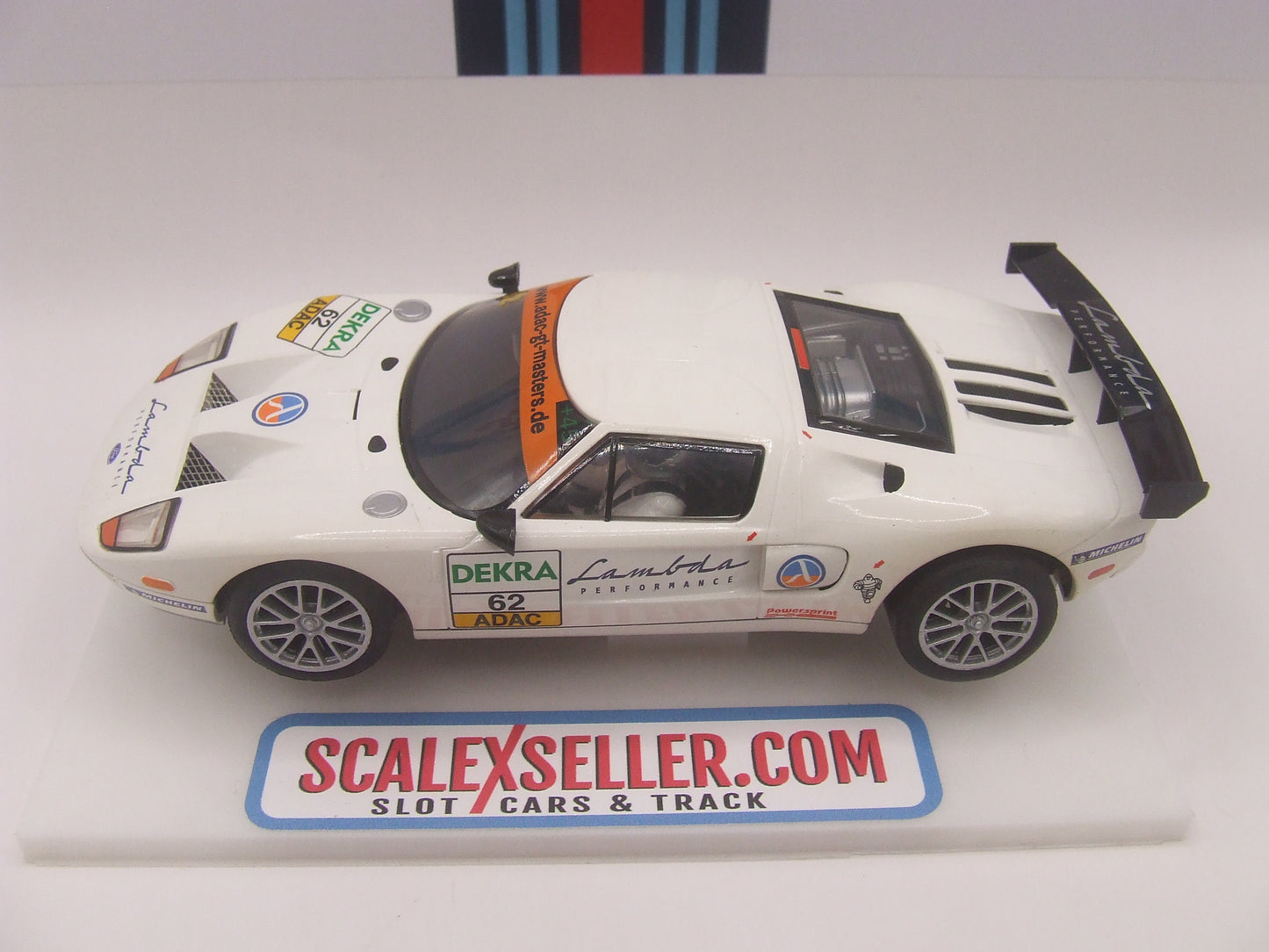 Scalextric C3290 Ford GT-R Lambda Racing No.62 White 1/32 slot car