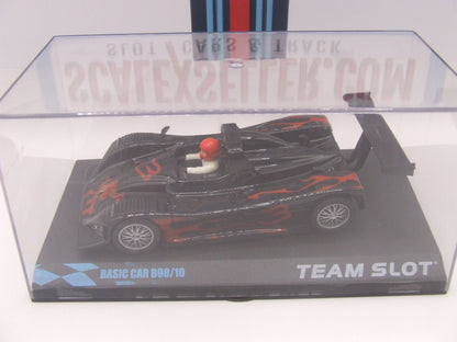 Team Slot Lola B98/10 #3 Metallic Black & Blue paint with flames graphics 1/32 slot car