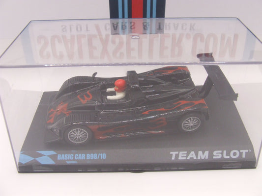 Team Slot Lola B98/10 #3 Metallic Black & Blue paint with flames graphics 1/32 slot car