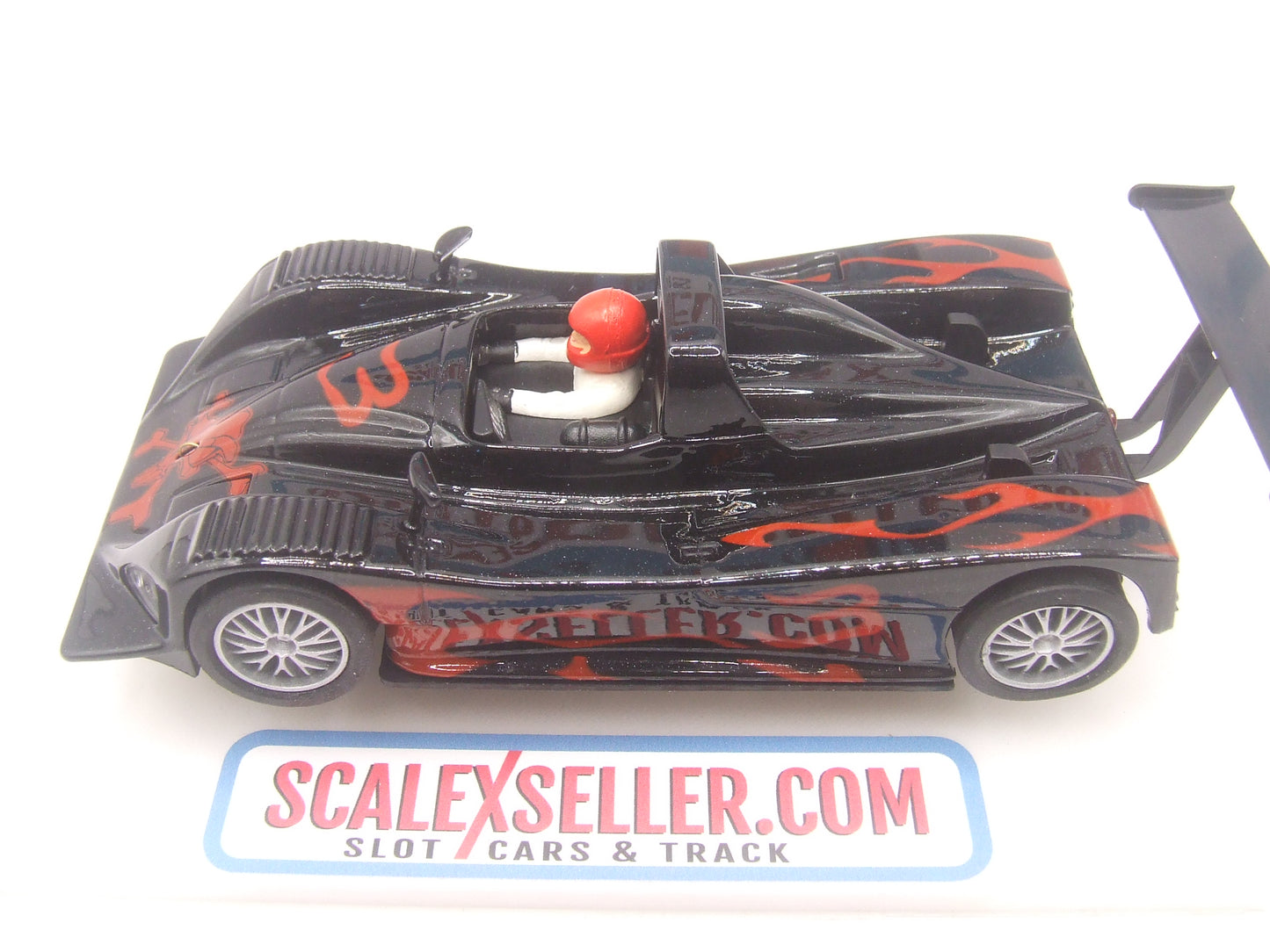 Team Slot Lola B98/10 #3 Metallic Black & Blue paint with flames graphics 1/32 slot car