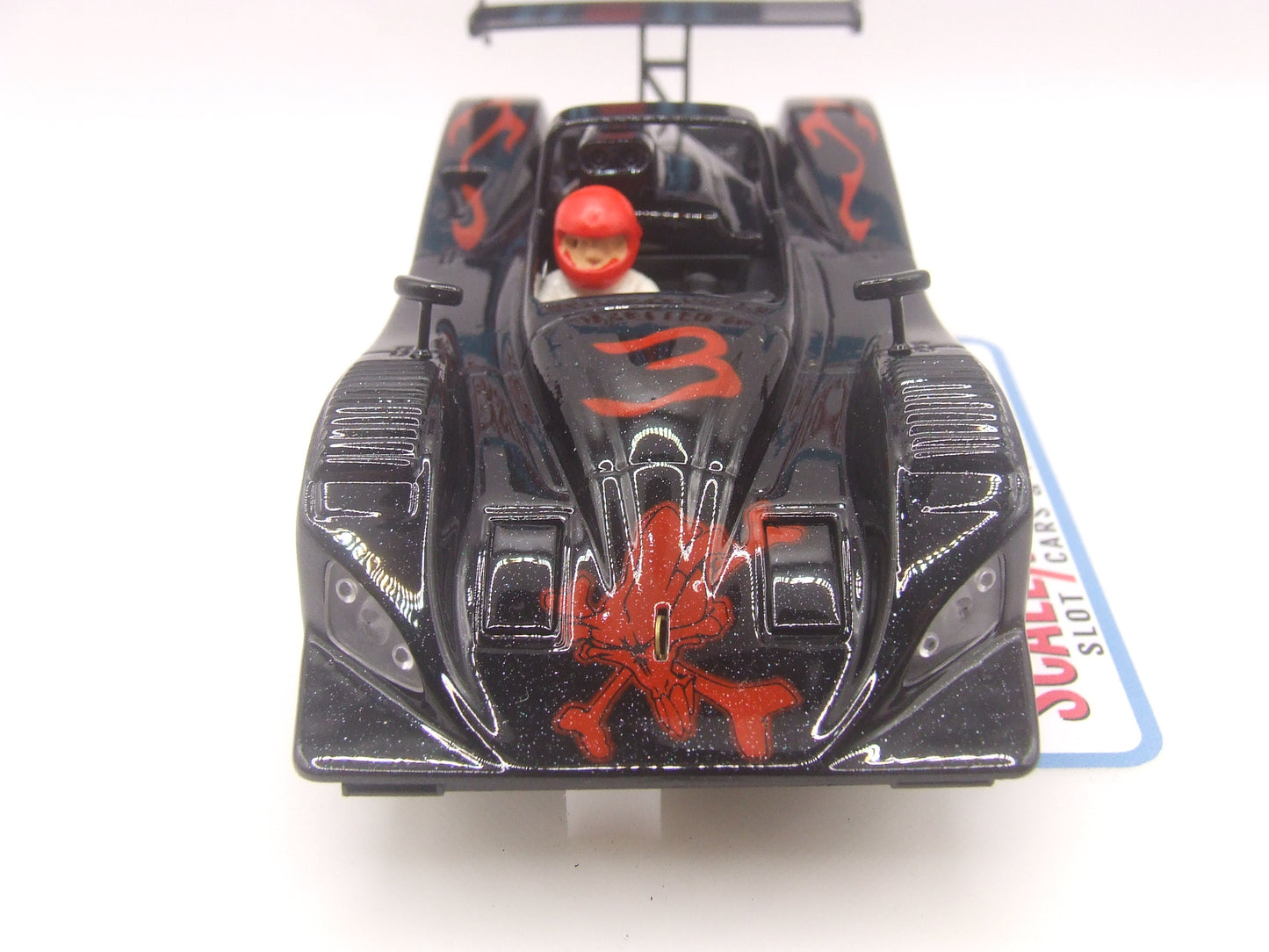 Team Slot Lola B98/10 #3 Metallic Black & Blue paint with flames graphics 1/32 slot car