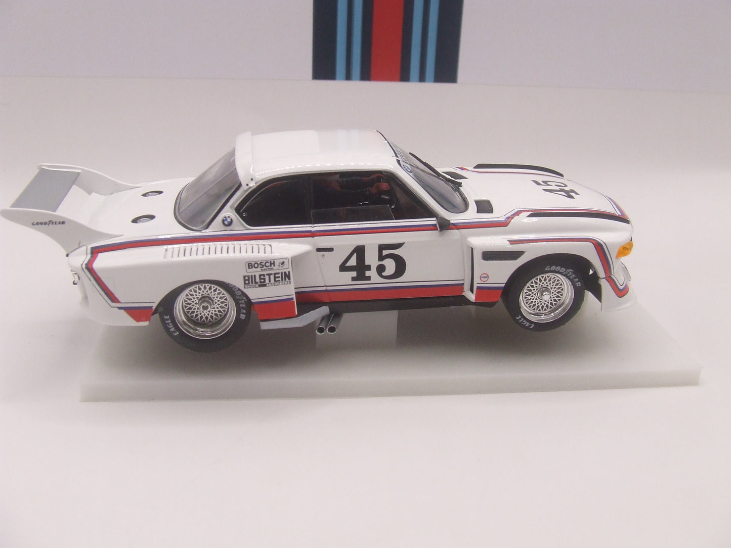 Fly Car Model BMW 3.5 CSL #45 "Vasek Polak" – Monterey Historic – Rug Cunningham – 1:32 Slot Car – MiniAuto Limited Edition 2004