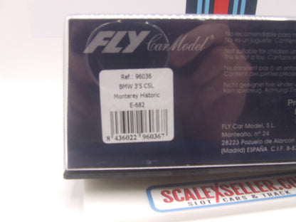 Fly Car Model BMW 3.5 CSL #45 "Vasek Polak" – Monterey Historic – Rug Cunningham – 1:32 Slot Car – MiniAuto Limited Edition 2004